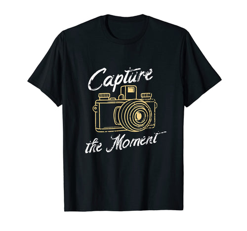 Capture Moment Camera Photography T-Shirt - Streetwear Style for Adults - T-Shirt, Sweatshirt, Hoodie