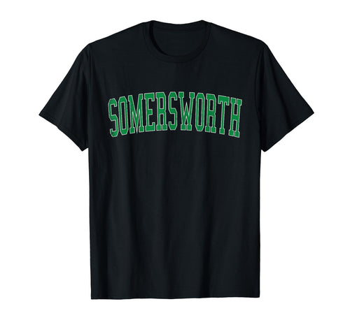Somersworth Nh Distressed Green Varsity T-Shirt - Graphic Print Men Women - T-Shirt, Sweatshirt, Hoodie