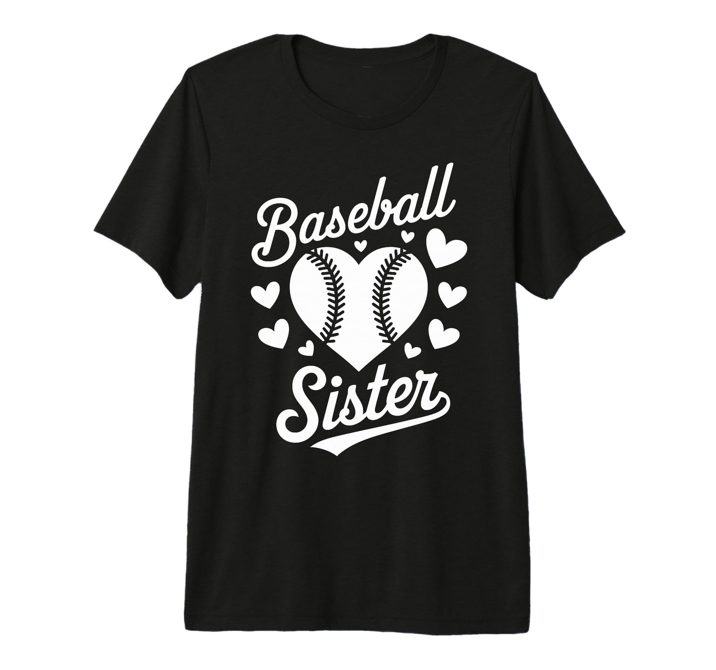 Baseball Sister Tri Blend T-Shirt - Custom Art Print Men Women - T-Shirt, Sweatshirt, Hoodie