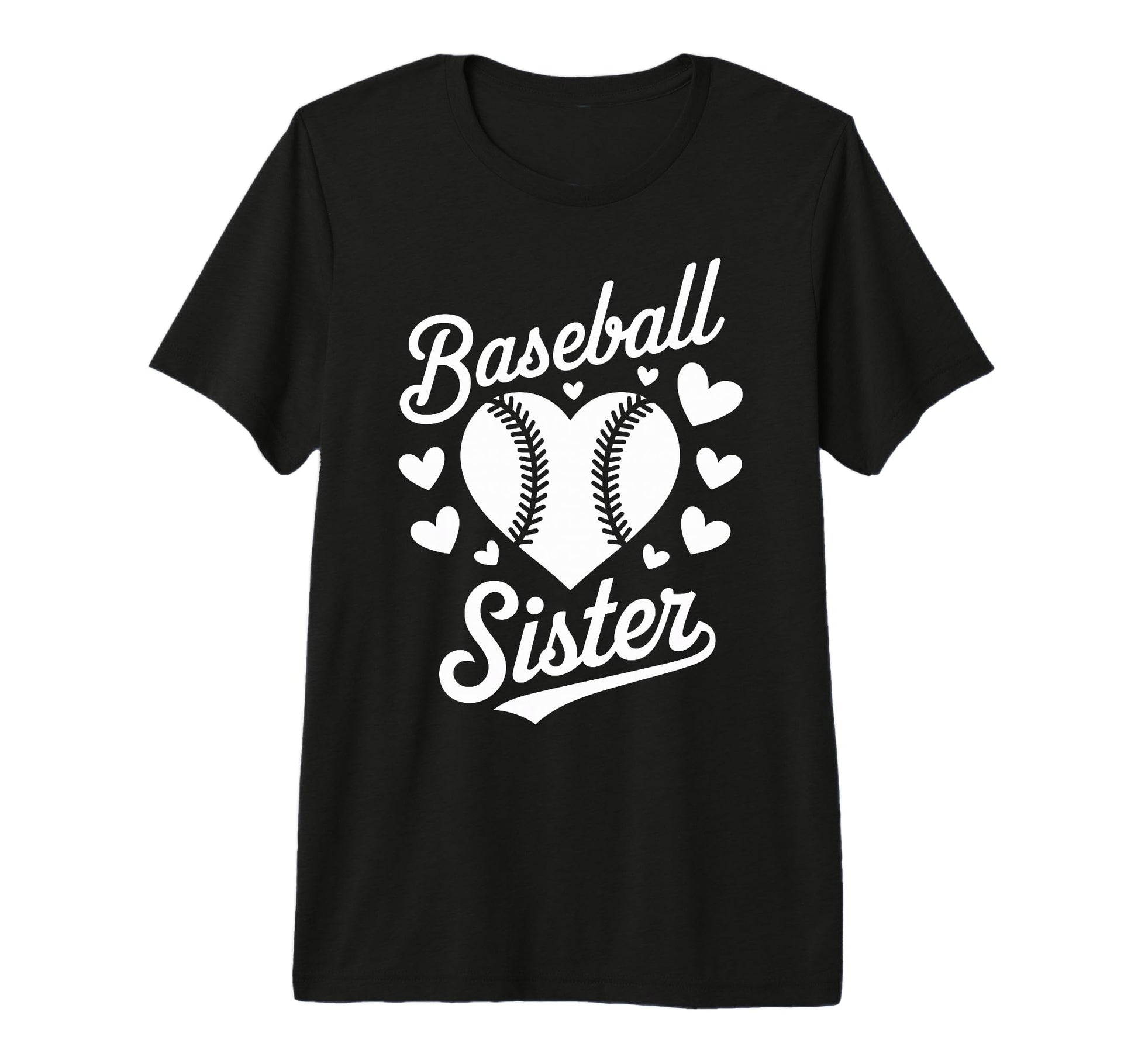 Baseball Sister Tri Blend T-Shirt - Custom Art Print Men Women - T-Shirt, Sweatshirt, Hoodie