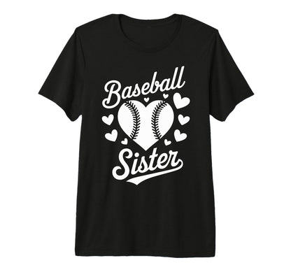 Baseball Sister Tri Blend T-Shirt - Custom Art Print Men Women - T-Shirt, Sweatshirt, Hoodie