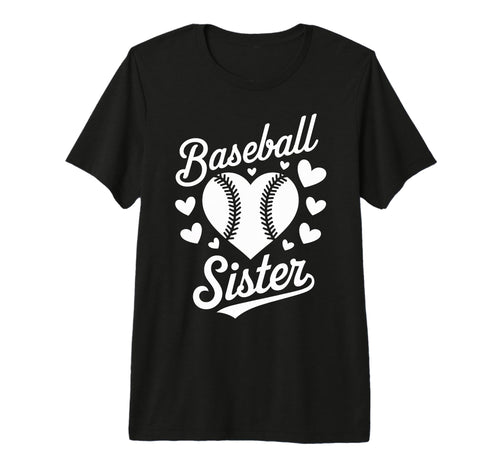 Baseball Sister Tri Blend T-Shirt - Custom Art Print Men Women - T-Shirt, Sweatshirt, Hoodie