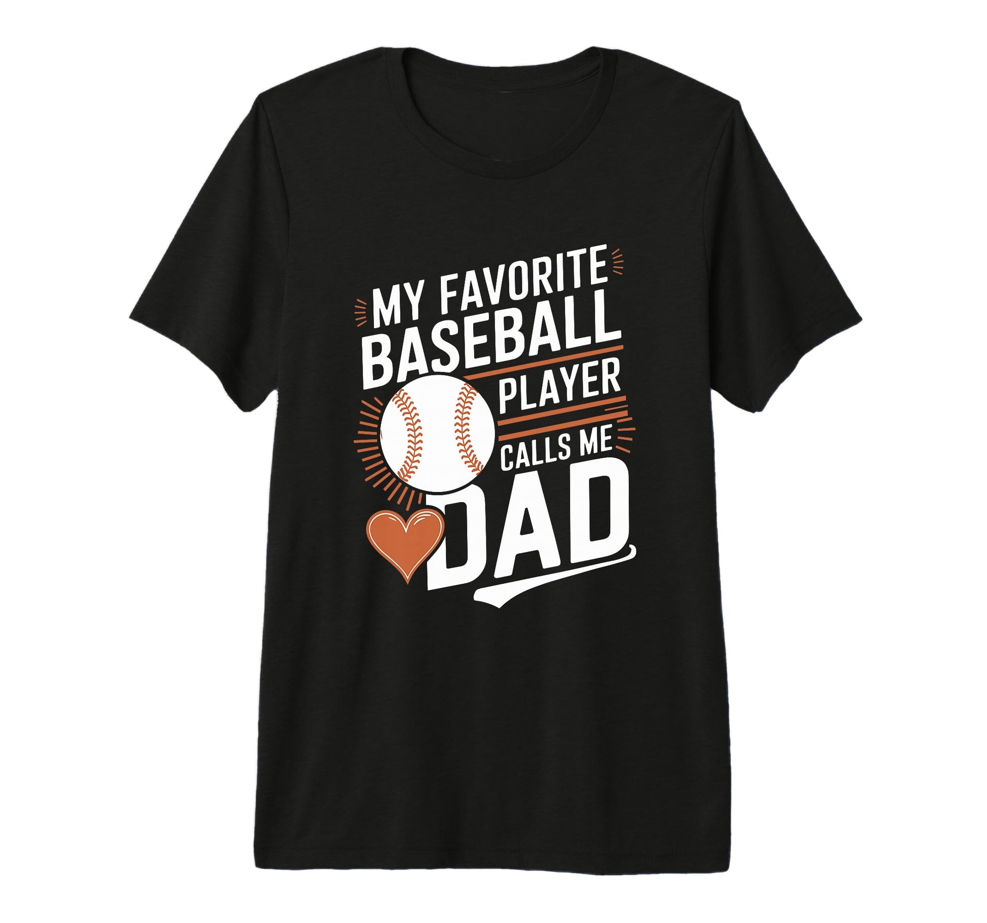 Baseball Dad My Favorite Baseball T-Shirt - Aesthetic Graphic for Adults - T-Shirt, Sweatshirt, Hoodie