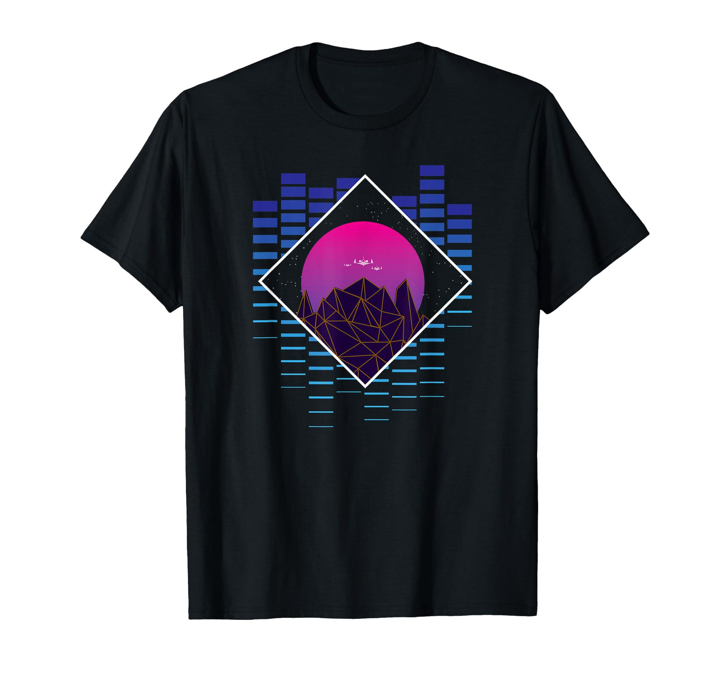 Space Jet Retrowave Synthwave T-Shirt - Minimalist Print Men Women - T-Shirt, Sweatshirt, Hoodie