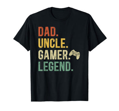 Dad Uncle Gamer Uncle Gaming Uncle T-Shirt - Novelty Apparel Men Women - T-Shirt, Sweatshirt, Hoodie