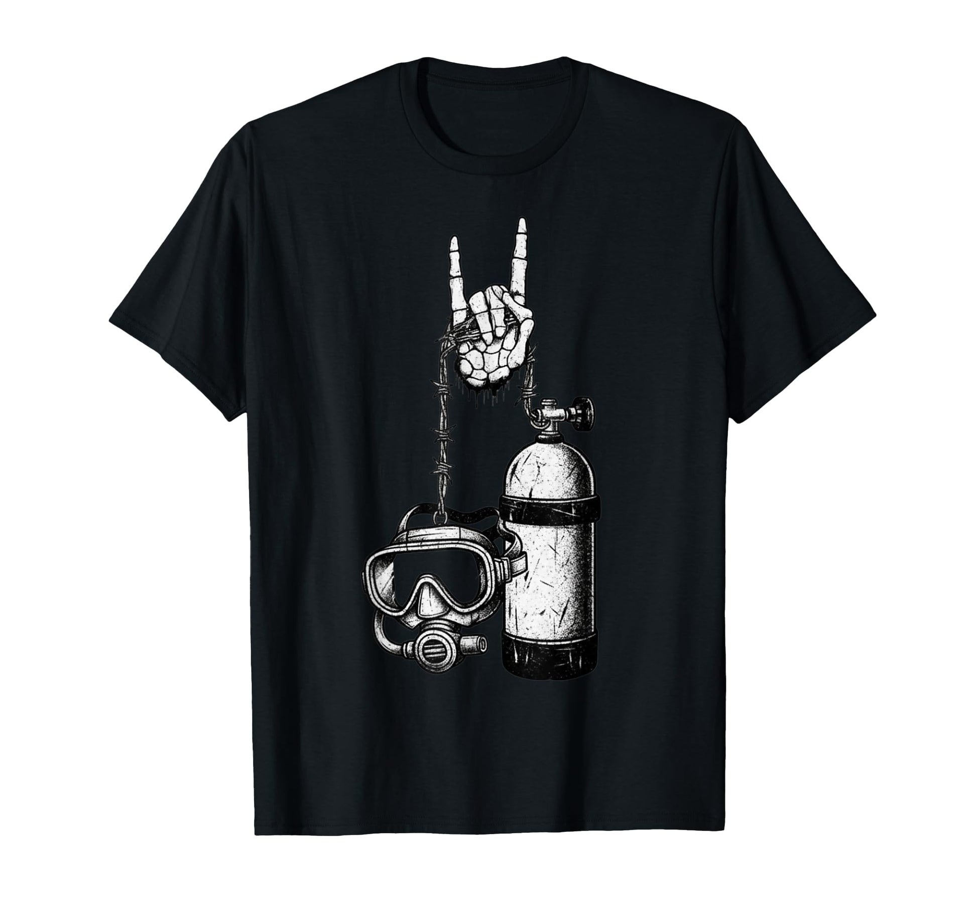 Scuba Diver Diving 90S Alt Metal T-Shirt - Streetwear Style Men Women - T-Shirt, Sweatshirt, Hoodie