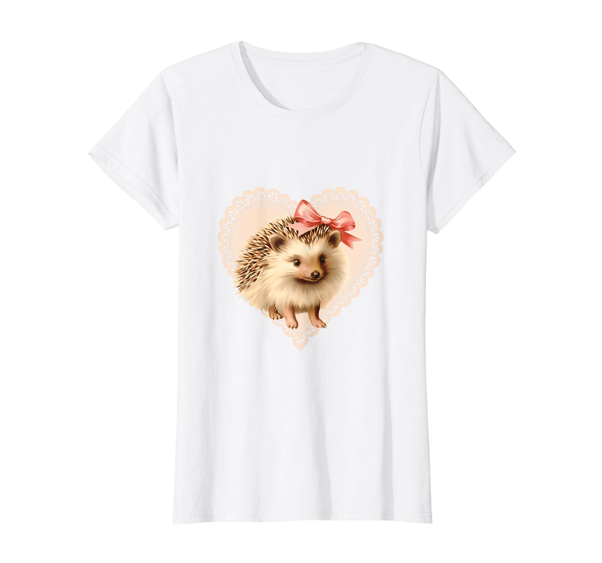 Coquette Hedgehog Girlcore Y2K Aesthetic T-Shirt - Custom Art Print Unisex - T-Shirt, Sweatshirt, Hoodie