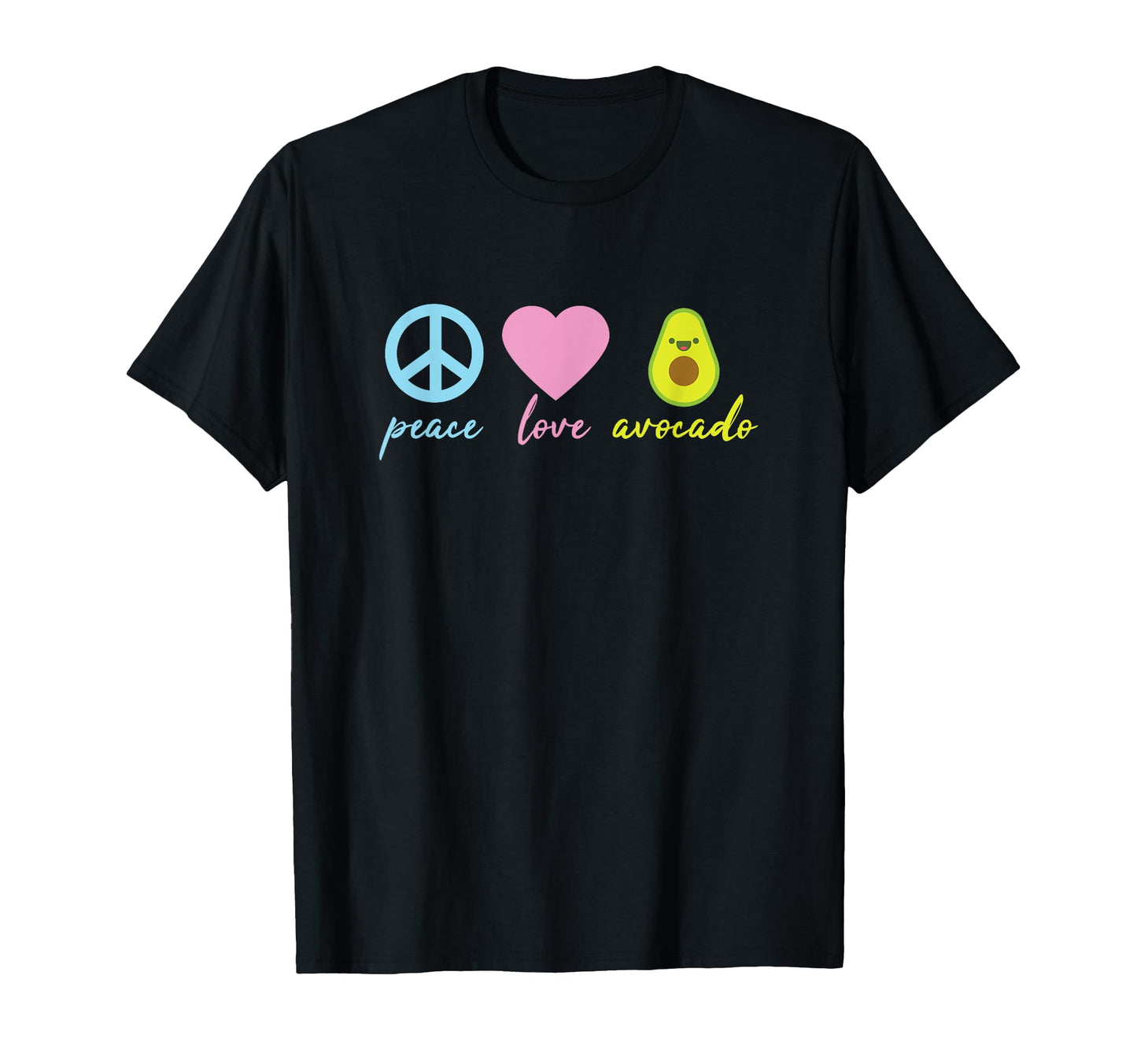 Peace Love Avocado Tropical Fruit T-Shirt - Streetwear Style Men Women - T-Shirt, Sweatshirt, Hoodie