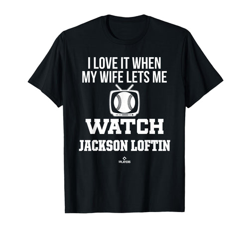 My Wife Lets Me Watch Jackson T-Shirt - Casual Everyday Wear for Adults - T-Shirt, Sweatshirt, Hoodie