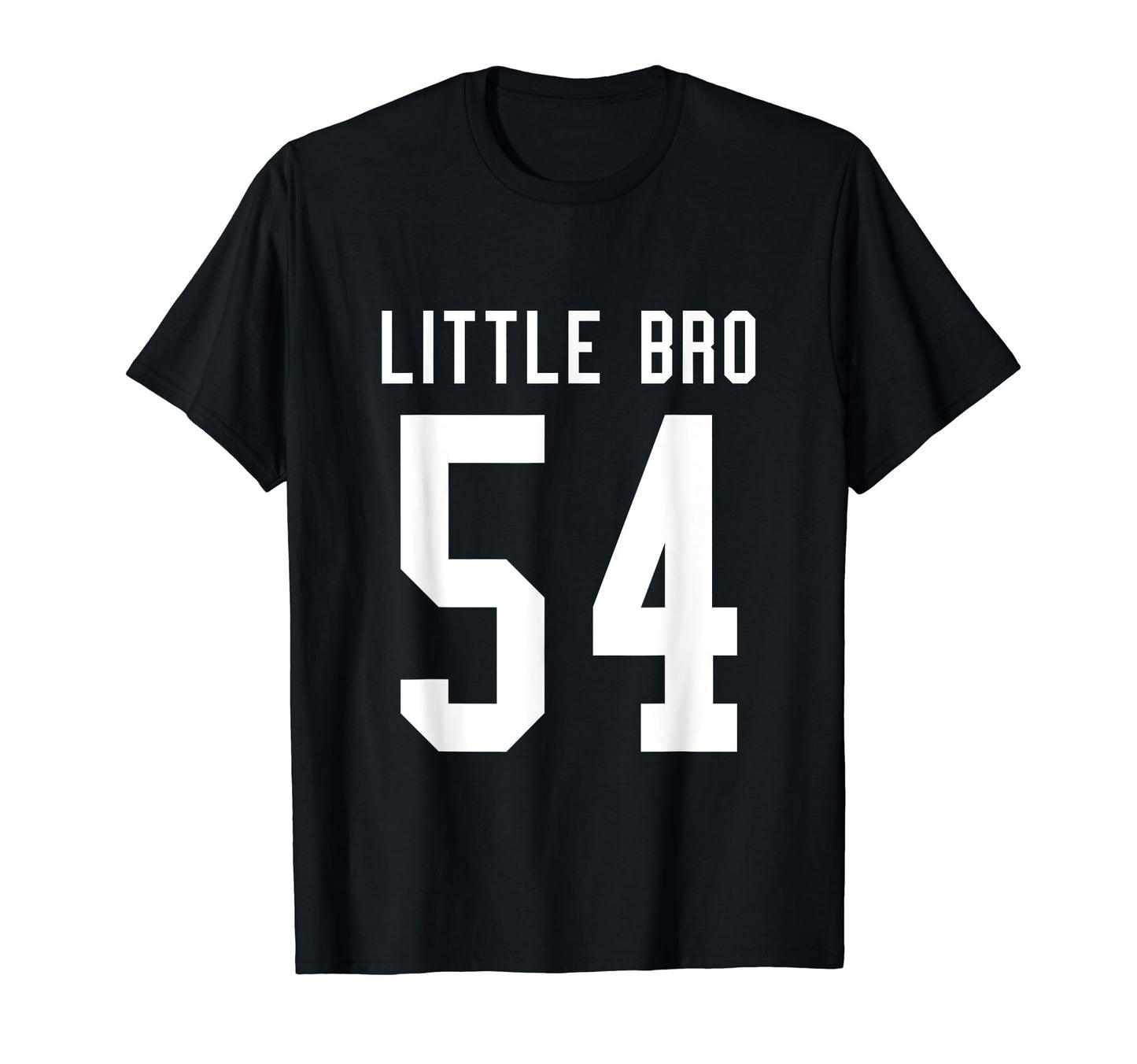 Number 54 Little Bro Biggest Fan T-Shirt - Trendy Graphic Men Women - T-Shirt, Sweatshirt, Hoodie