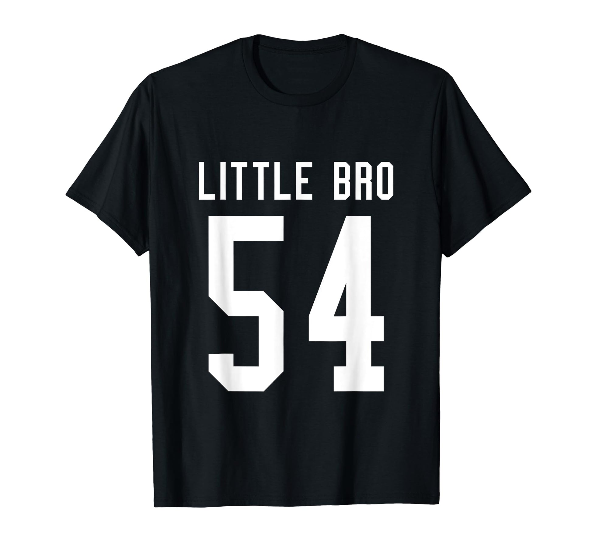 Number 54 Little Bro Biggest Fan T-Shirt - Trendy Graphic Men Women - T-Shirt, Sweatshirt, Hoodie