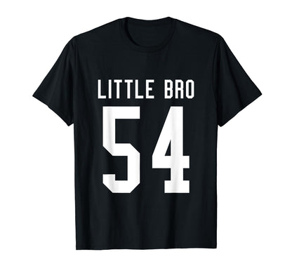 Number 54 Little Bro Biggest Fan T-Shirt - Trendy Graphic Men Women - T-Shirt, Sweatshirt, Hoodie