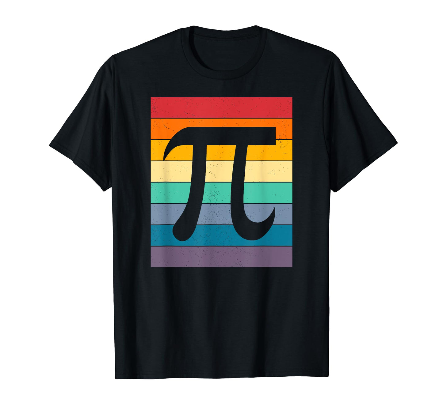 Pi Day Party Distressed Rainbow T-Shirt - Unique Graphic Men Women - T-Shirt, Sweatshirt, Hoodie