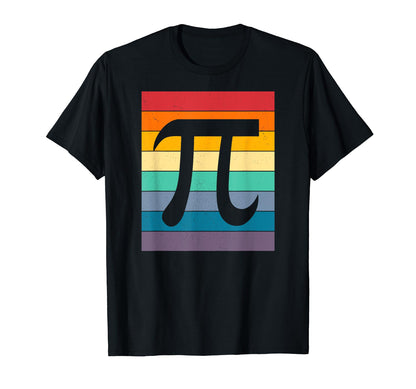 Pi Day Party Distressed Rainbow T-Shirt - Unique Graphic Men Women - T-Shirt, Sweatshirt, Hoodie