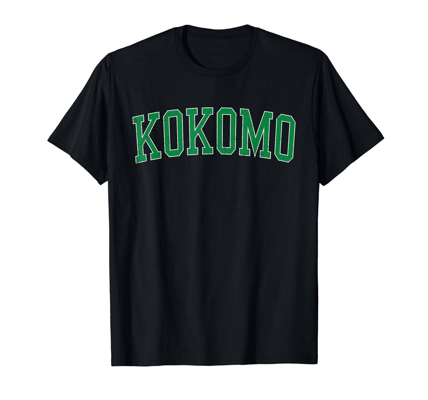 Kokomo Distressed Green Varsity T-Shirt - Novelty Apparel Unisex - T-Shirt, Sweatshirt, Hoodie