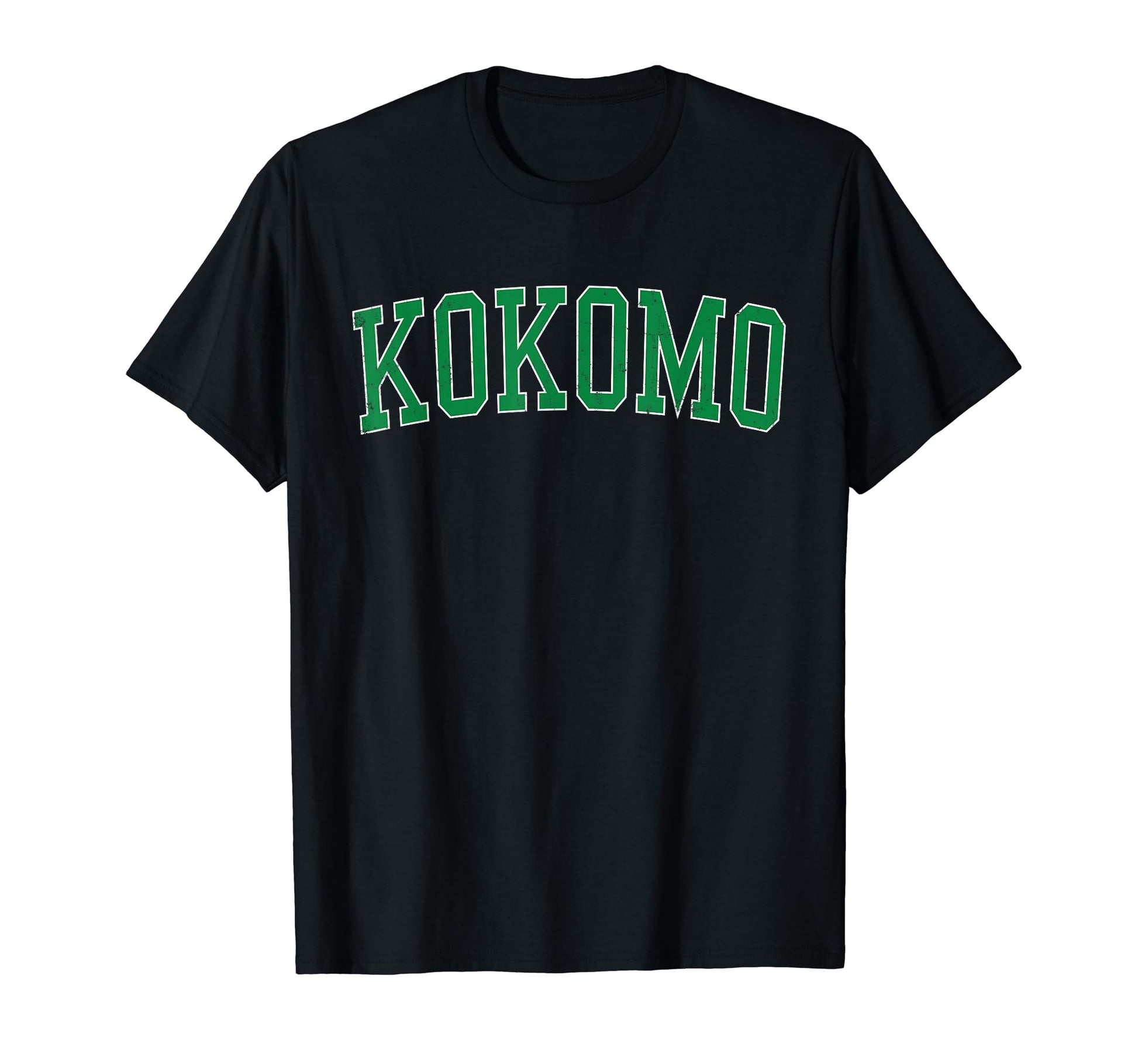 Kokomo Distressed Green Varsity T-Shirt - Novelty Apparel Unisex - T-Shirt, Sweatshirt, Hoodie