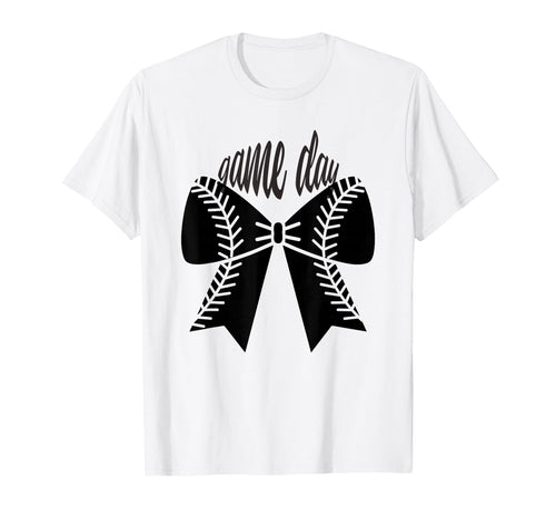 Game Day Baseball Coquette Bow Funny T-Shirt - Novelty Apparel Men Women - T-Shirt, Sweatshirt, Hoodie