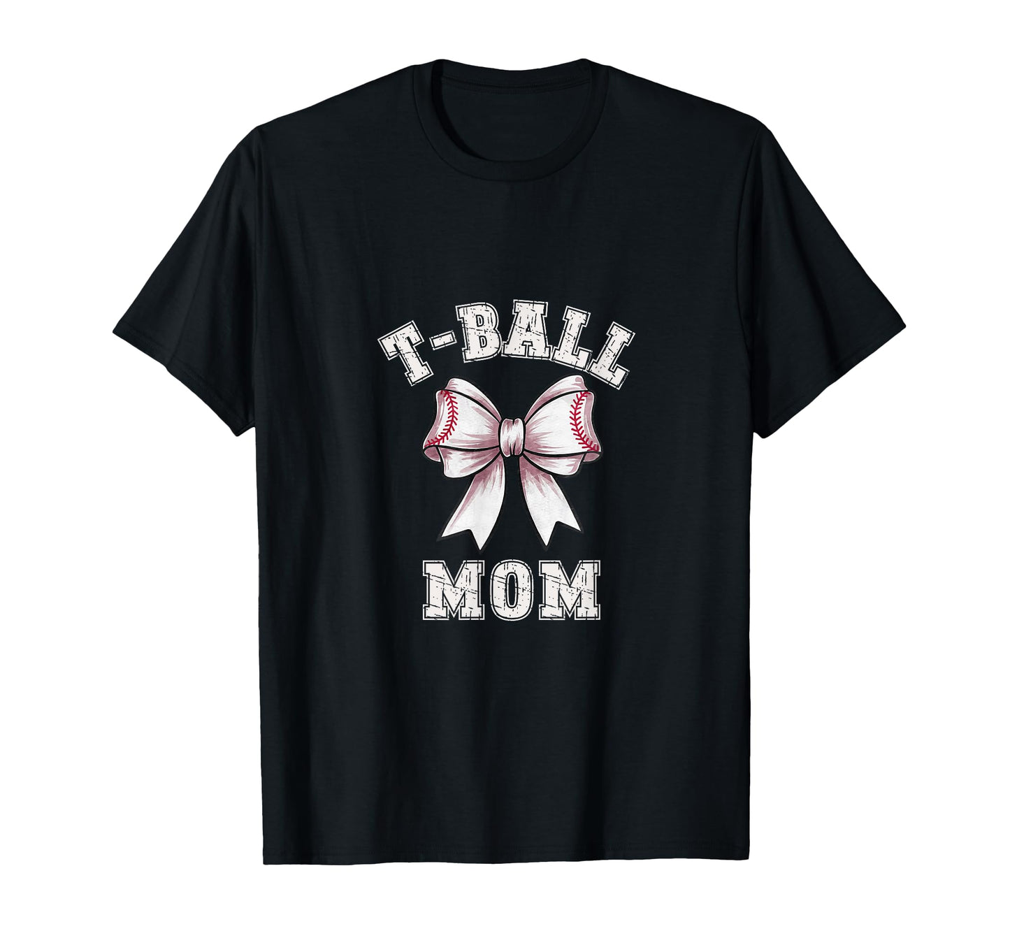 Coquette T Ball Ball Mom Bow Game T-Shirt - Aesthetic Graphic for Adults - T-Shirt, Sweatshirt, Hoodie