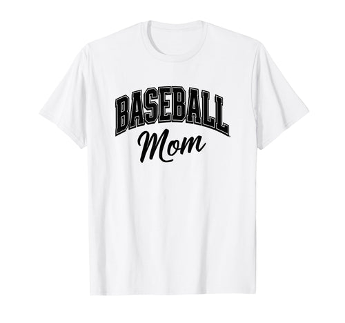 Baseball Mom Proud Sports Supporter T-Shirt - Novelty Apparel Unisex - T-Shirt, Sweatshirt, Hoodie