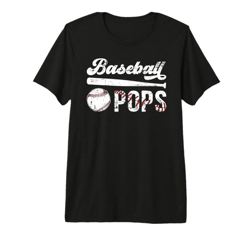Mens Baseball Pops Grandpa Pops T-Shirt - Aesthetic Graphic for Adults - T-Shirt, Sweatshirt, Hoodie