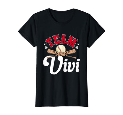 Team Vivi Mothers Day Baseball T-Shirt - Custom Art Print for Adults - T-Shirt, Sweatshirt, Hoodie