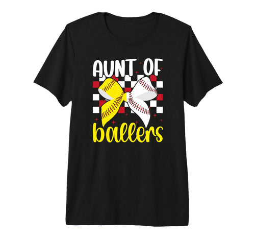 Aunt Ballers Coquette Baseball T-Shirt - Streetwear Style for Adults - T-Shirt, Sweatshirt, Hoodie