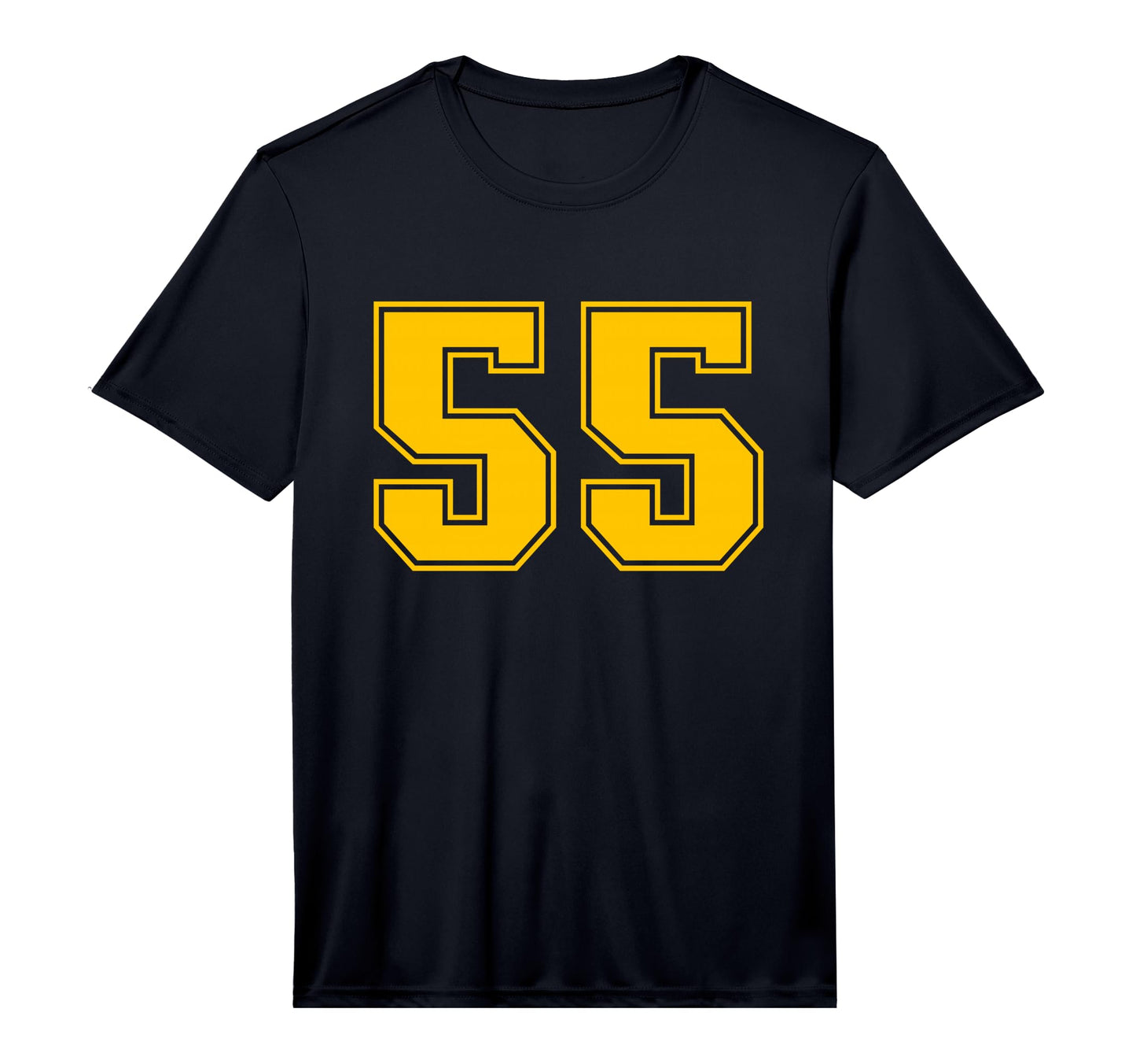 Yellow Sports Team Number 55 T-Shirt - Streetwear Style Men Women - T-Shirt, Sweatshirt, Hoodie