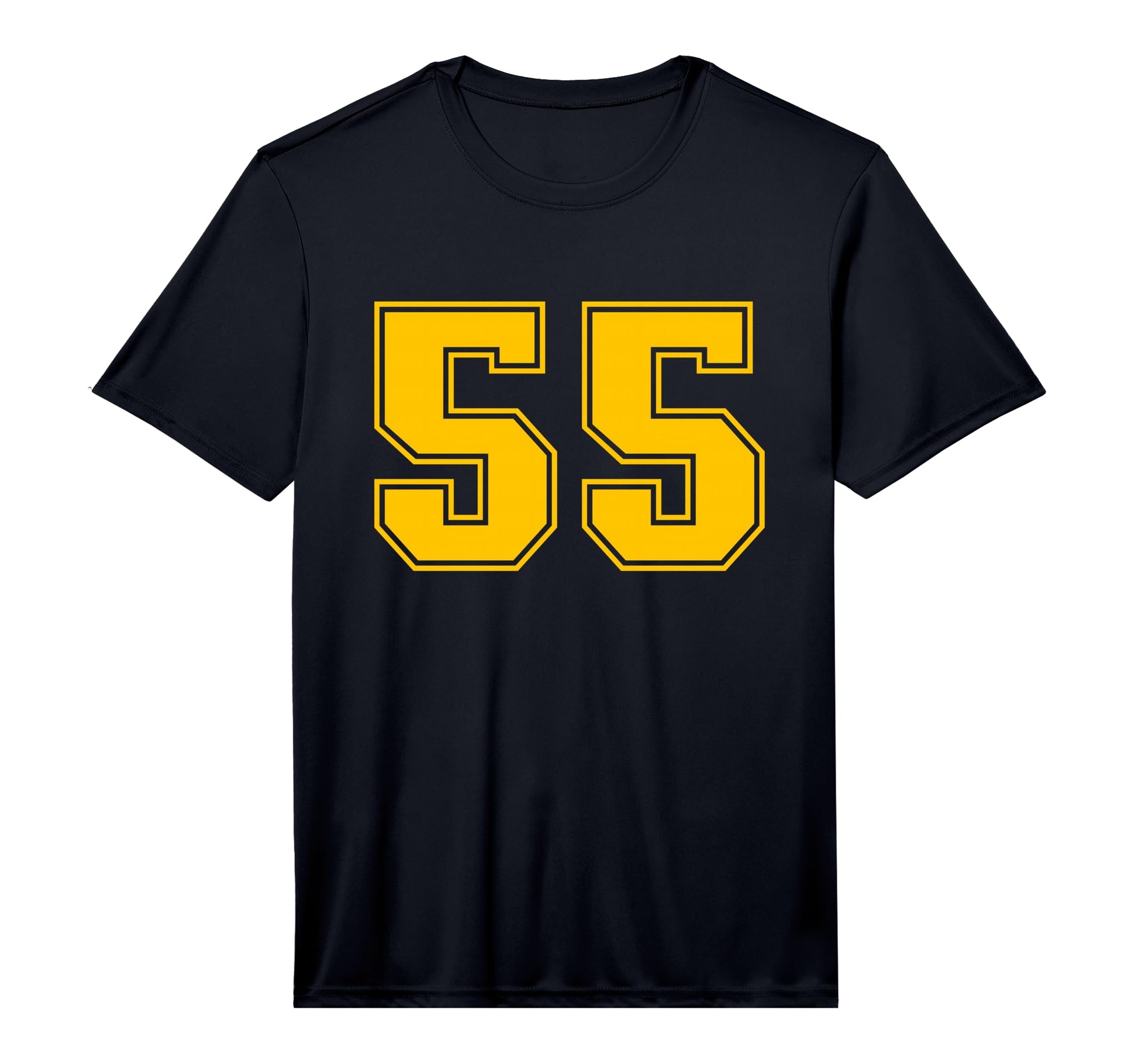 Yellow Sports Team Number 55 T-Shirt - Streetwear Style Men Women - T-Shirt, Sweatshirt, Hoodie