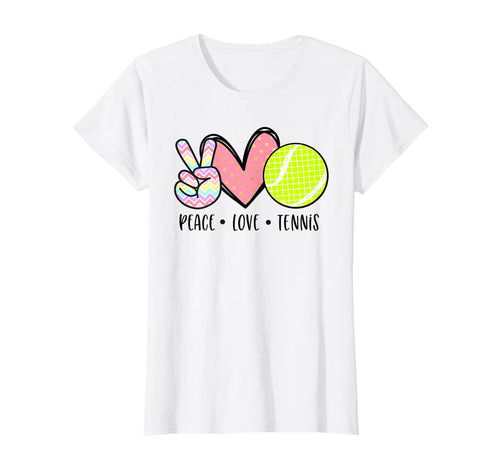 Peace Love Tennis Teen Little Pastel T-Shirt - Unique Graphic Men Women - T-Shirt, Sweatshirt, Hoodie
