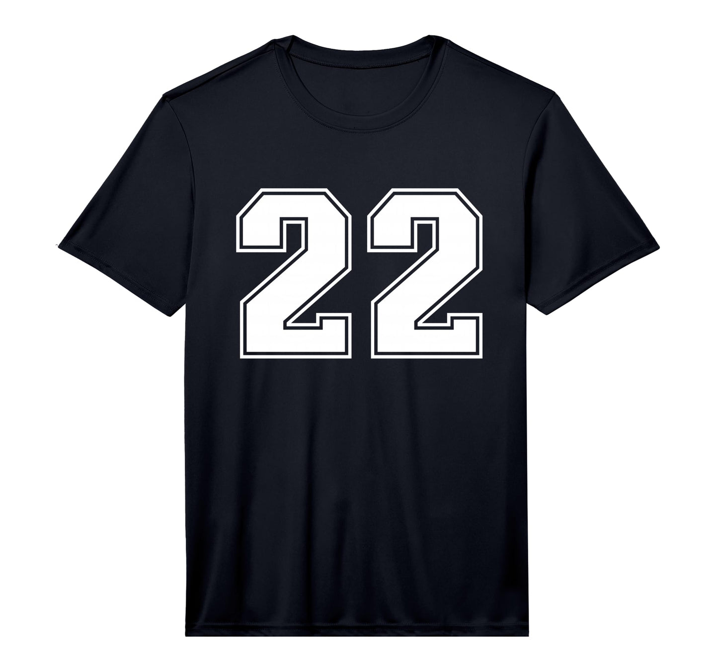 Number 22 Sports Team White T-Shirt - Casual Everyday Wear for Adults - T-Shirt, Sweatshirt, Hoodie
