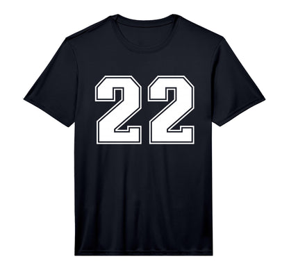 Number 22 Sports Team White T-Shirt - Casual Everyday Wear for Adults - T-Shirt, Sweatshirt, Hoodie