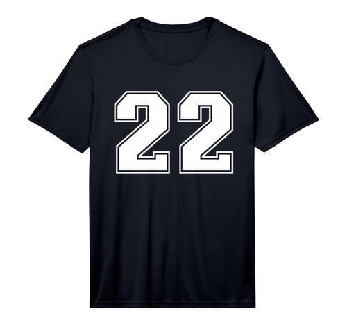Number 22 Sports Team White T-Shirt - Casual Everyday Wear for Adults - T-Shirt, Sweatshirt, Hoodie
