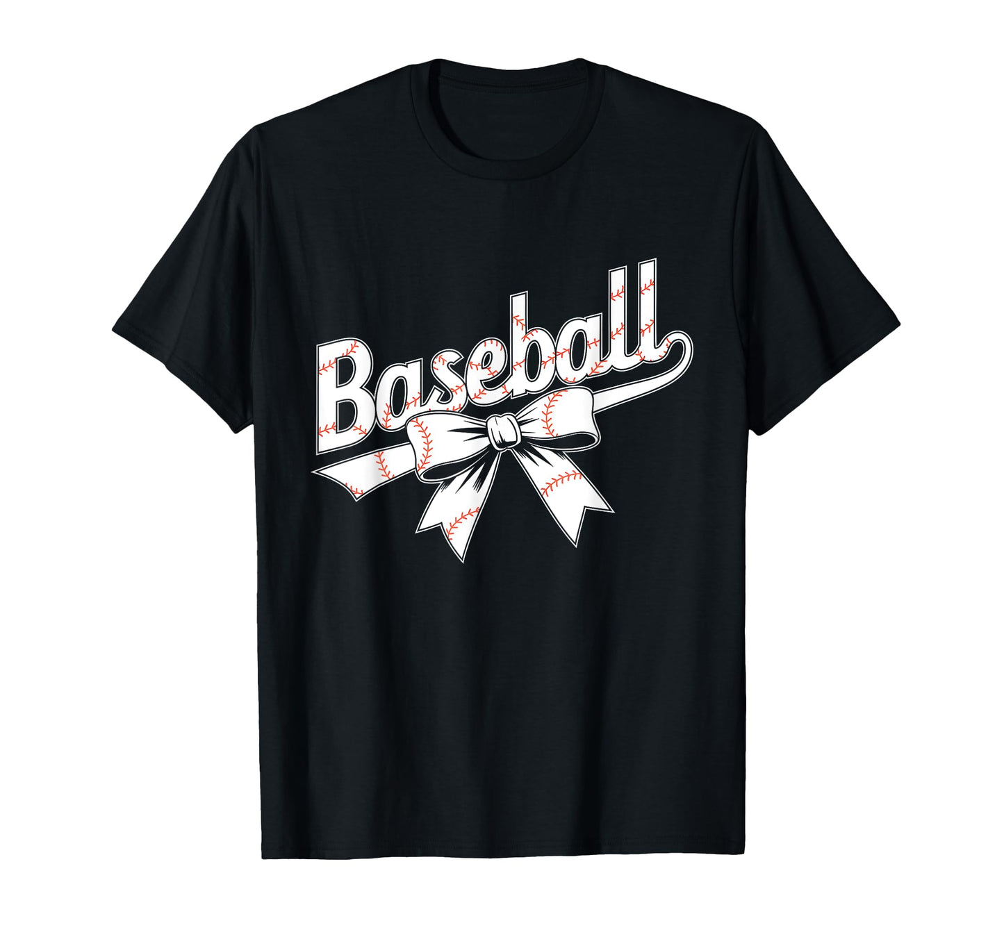 Checkered Coquette Bow Baseball Mom T-Shirt - Minimalist Print Men Women - T-Shirt, Sweatshirt, Hoodie