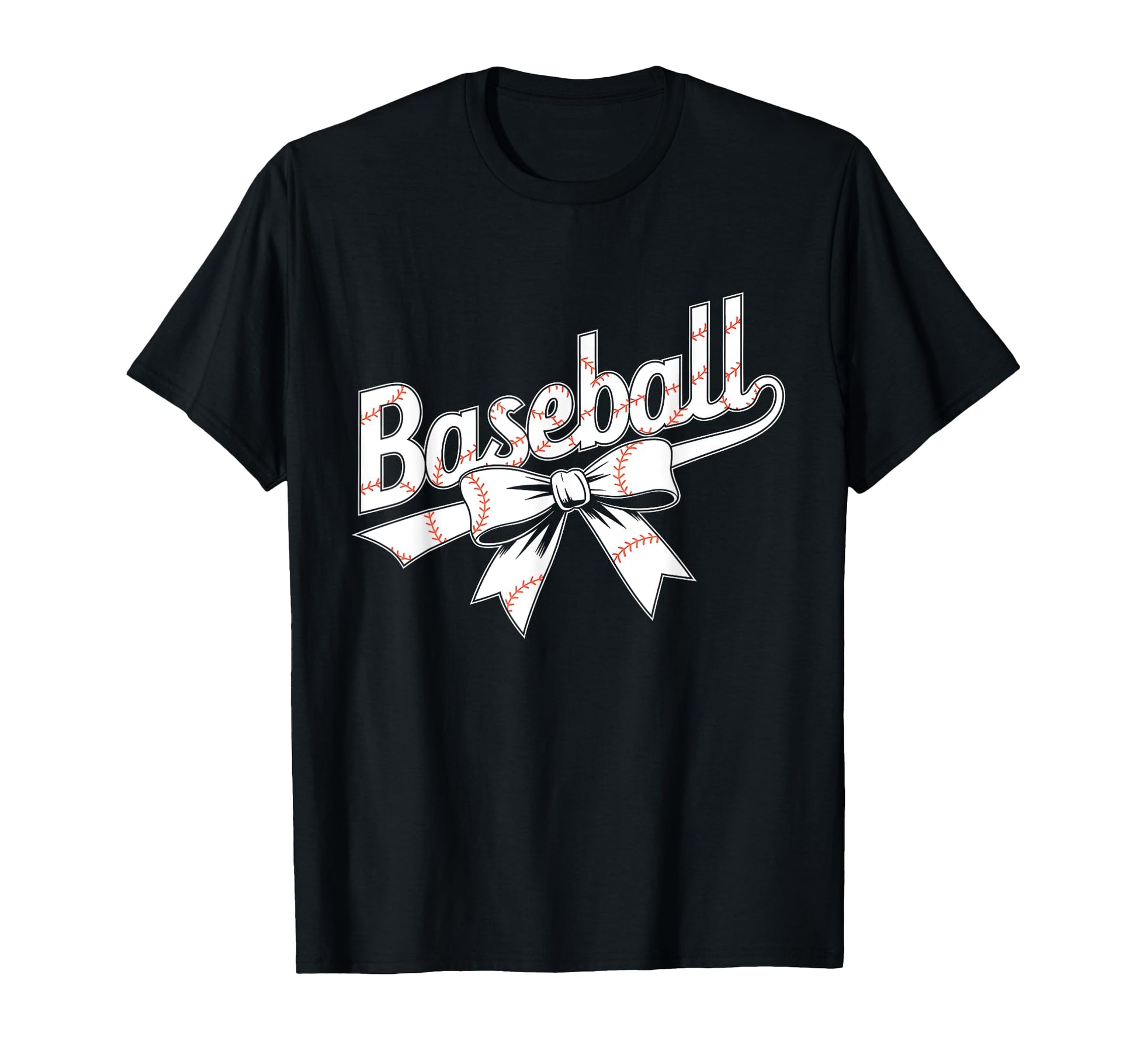 Checkered Coquette Bow Baseball Mom T-Shirt - Minimalist Print Men Women - T-Shirt, Sweatshirt, Hoodie