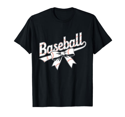 Checkered Coquette Bow Baseball Mom T-Shirt - Minimalist Print Men Women - T-Shirt, Sweatshirt, Hoodie