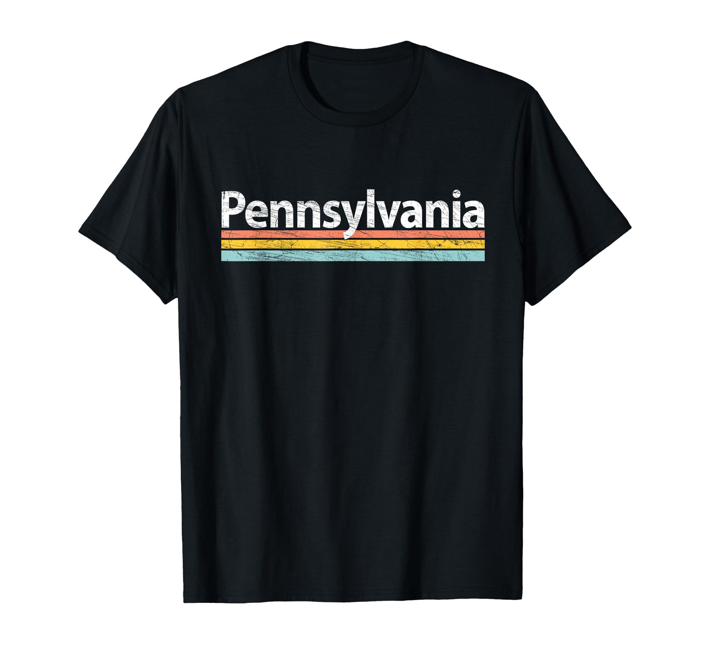Pennsylvania Worn Stripes T-Shirt - Minimalist Print Men Women - T-Shirt, Sweatshirt, Hoodie