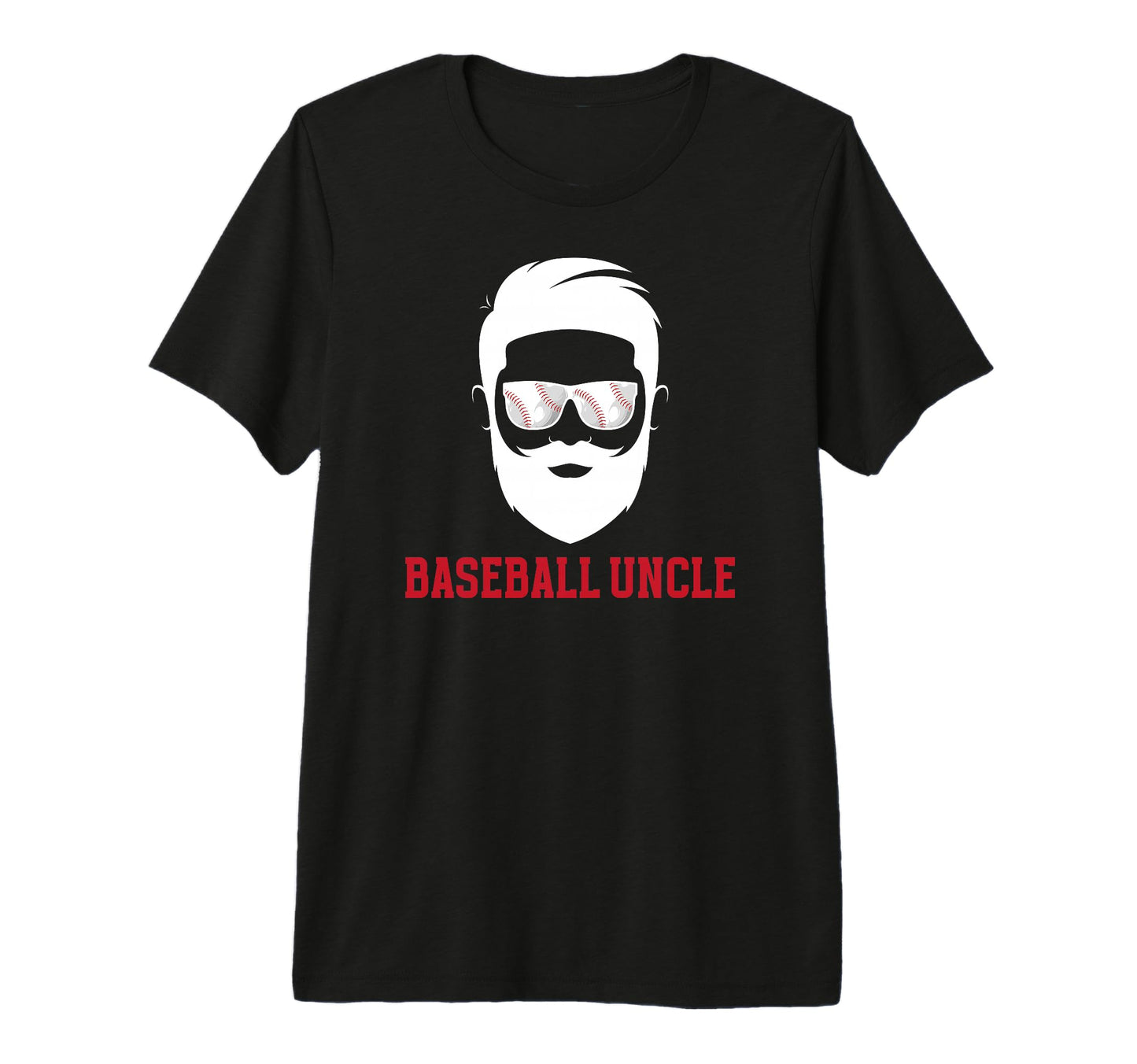 Mens Baseball Uncle Beard Uncle T-Shirt - Novelty Apparel Men Women - T-Shirt, Sweatshirt, Hoodie