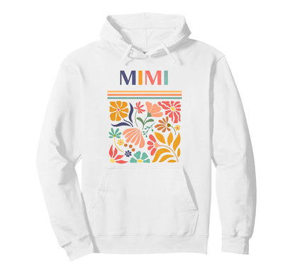 Mimi Boho Floral Folk Art Flowers Hoodie - Streetwear Style for Adults - T-Shirt, Sweatshirt, Hoodie