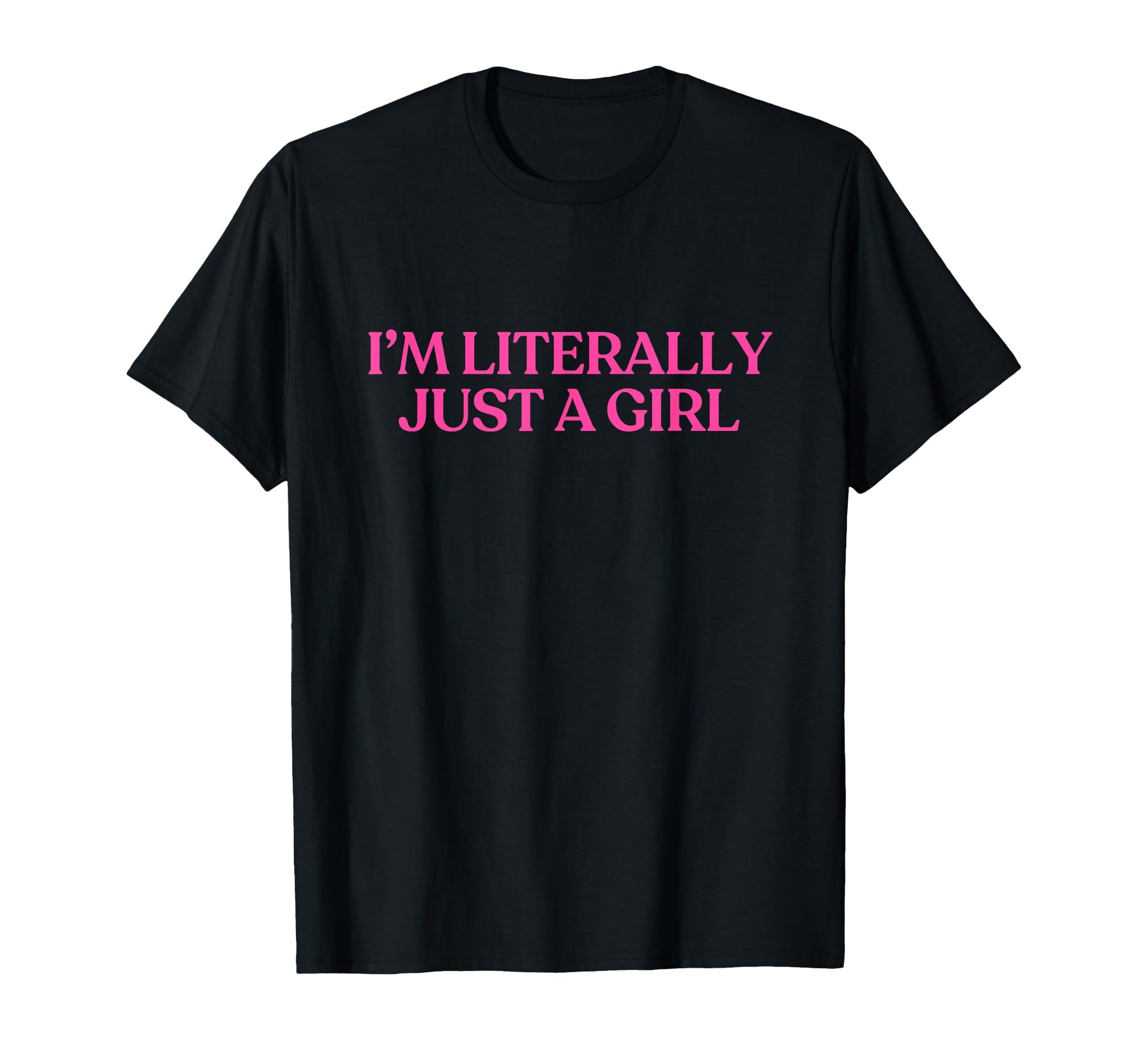 Im Literally Just Y2K Aesthetic T-Shirt - Minimalist Print for Adults - T-Shirt, Sweatshirt, Hoodie