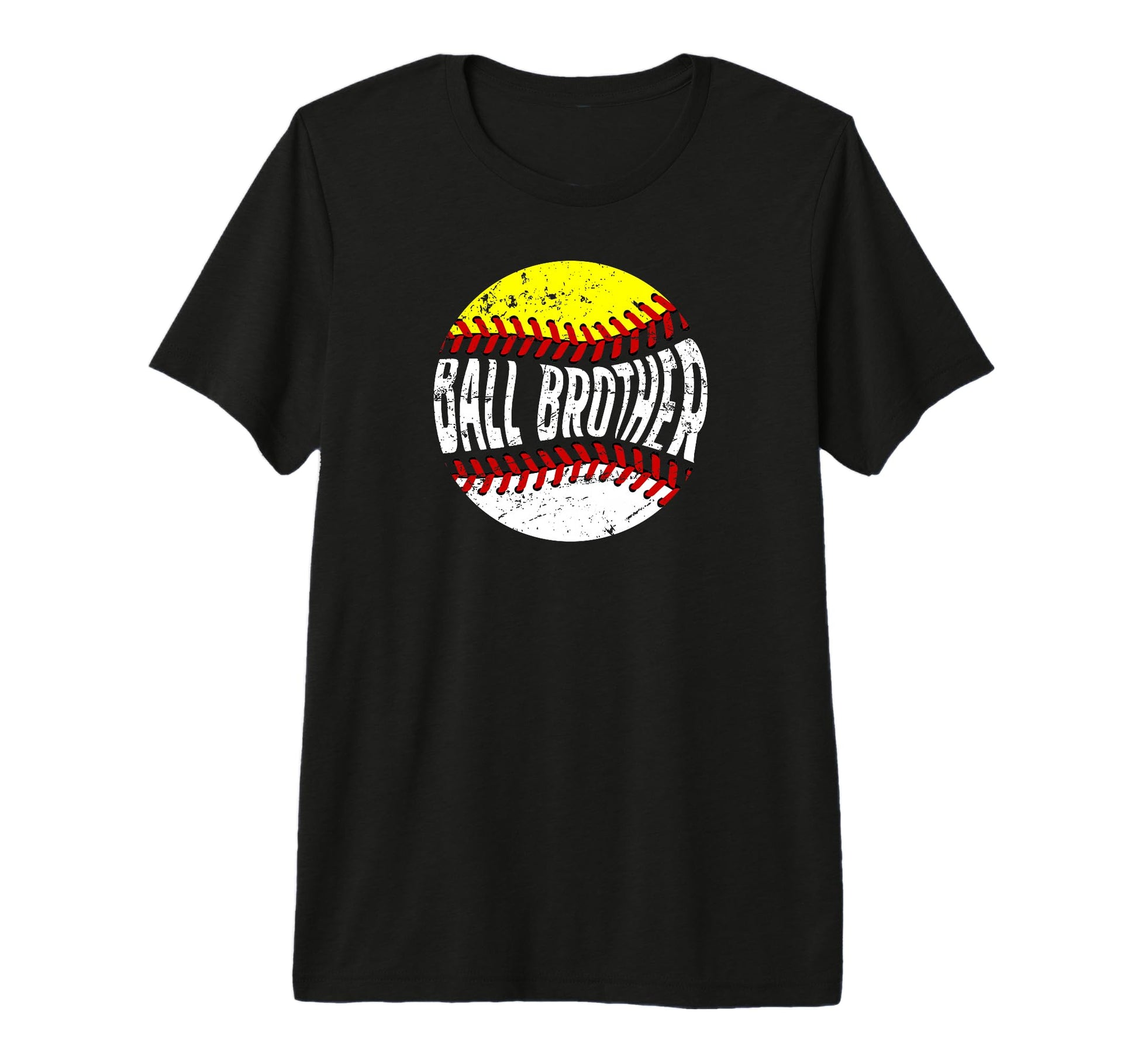 Ball Brother Groovy Baseball T-Shirt - Minimalist Print for Adults - T-Shirt, Sweatshirt, Hoodie