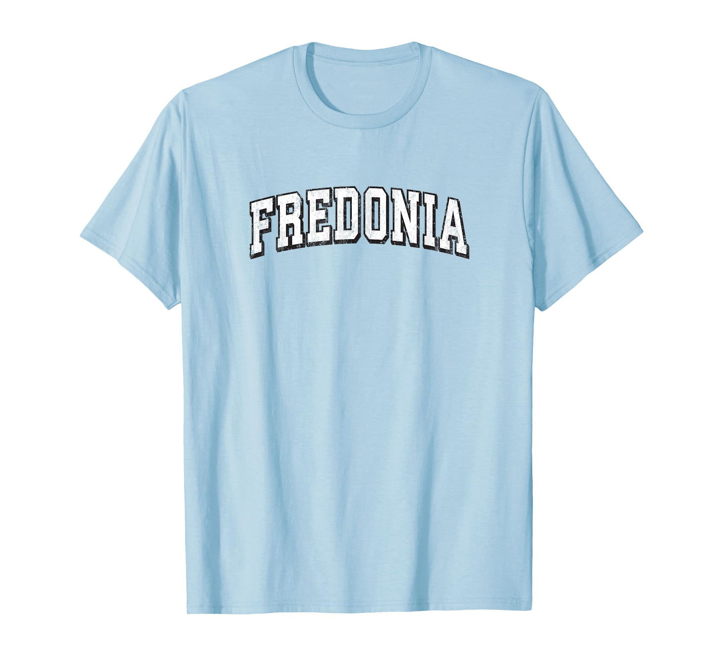 Fredonia New York Athletic Sports B W T-Shirt - Minimalist Print Unisex - T-Shirt, Sweatshirt, Hoodie