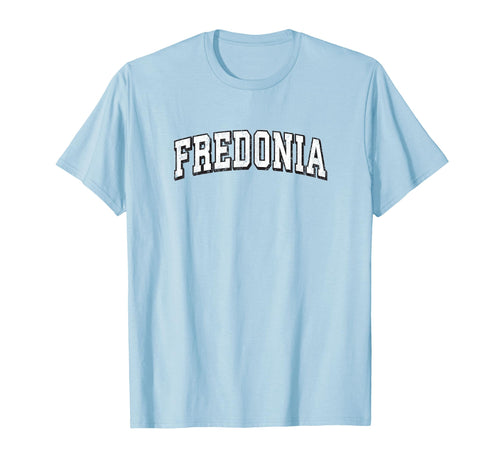 Fredonia New York Athletic Sports B W T-Shirt - Minimalist Print Unisex - T-Shirt, Sweatshirt, Hoodie
