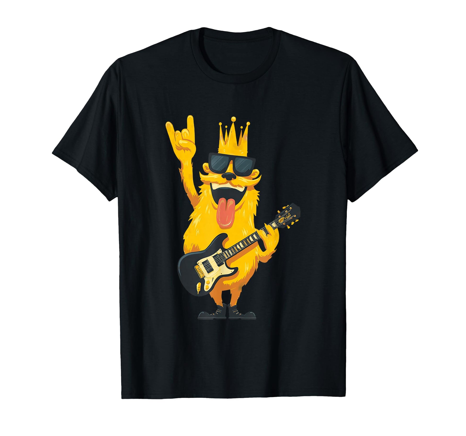 Funny Monster Rock Music Guitar T-Shirt - Aesthetic Graphic for Adults - T-Shirt, Sweatshirt, Hoodie