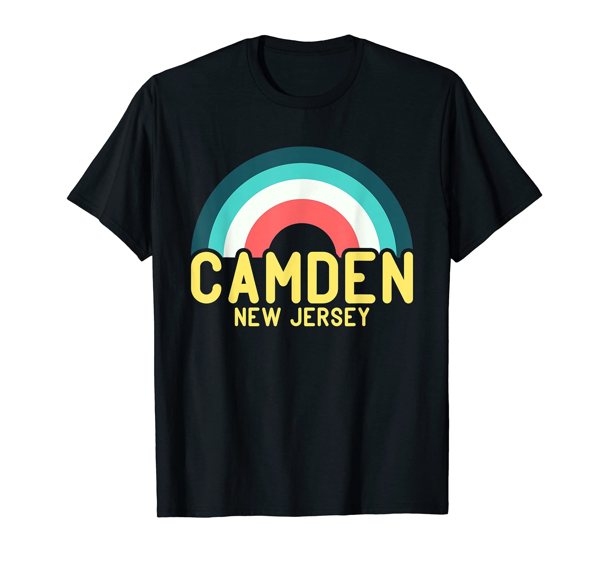 Camden New Jersey Rainbow T-Shirt - Graphic Print for Adults - T-Shirt, Sweatshirt, Hoodie