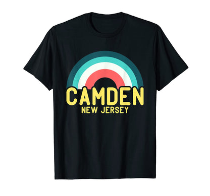 Camden New Jersey Rainbow T-Shirt - Graphic Print for Adults - T-Shirt, Sweatshirt, Hoodie