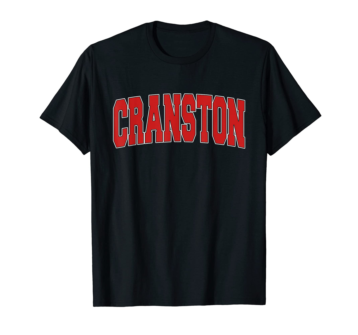 Cranston Ri Rhode Island Varsity Usa T-Shirt - Fun Novelty Design Unisex - T-Shirt, Sweatshirt, Hoodie