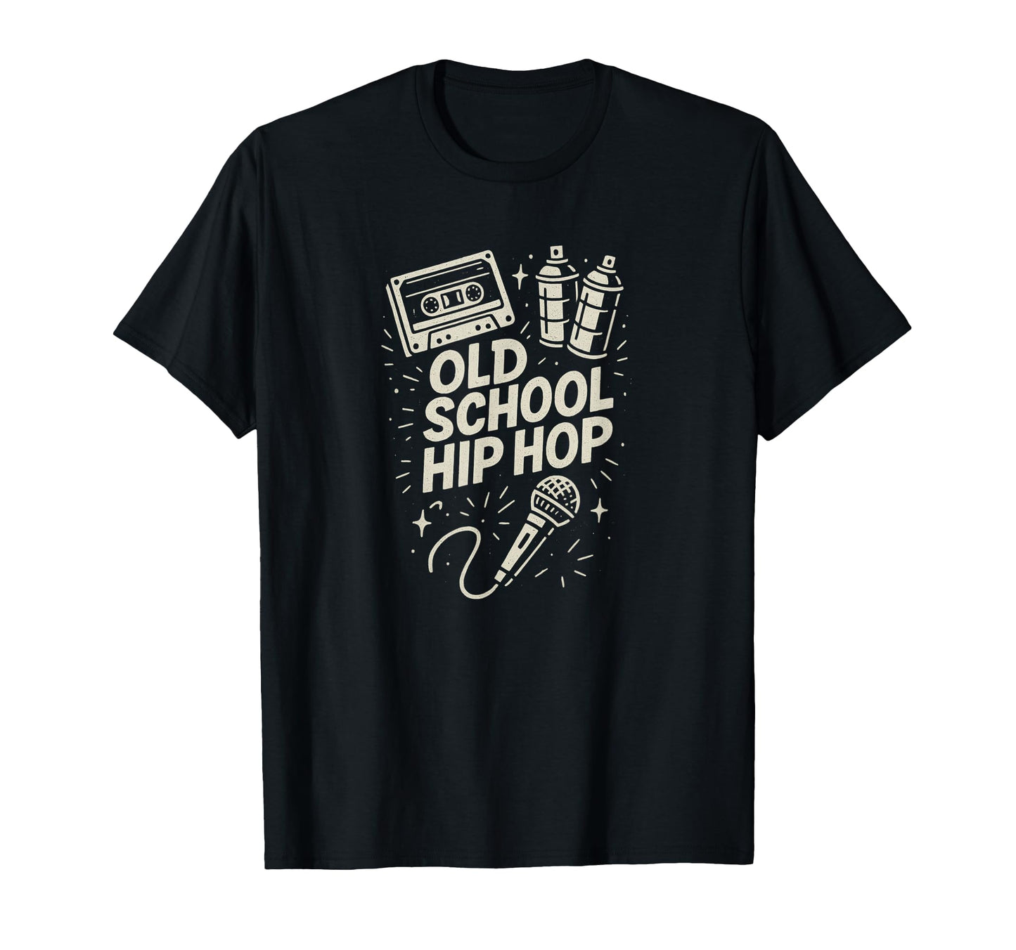 Raised Old School Hip Hop Rap Music T-Shirt - Fun Novelty Design Unisex - T-Shirt, Sweatshirt, Hoodie