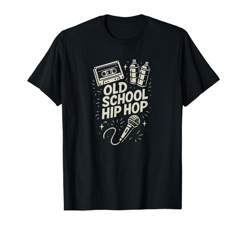 Raised Old School Hip Hop Rap Music T-Shirt - Fun Novelty Design Unisex - T-Shirt, Sweatshirt, Hoodie