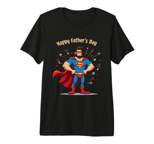 Happy Fathers Day Hero Dad Bbq Gamer T-Shirt - Custom Art Print for Adults - T-Shirt, Sweatshirt, Hoodie