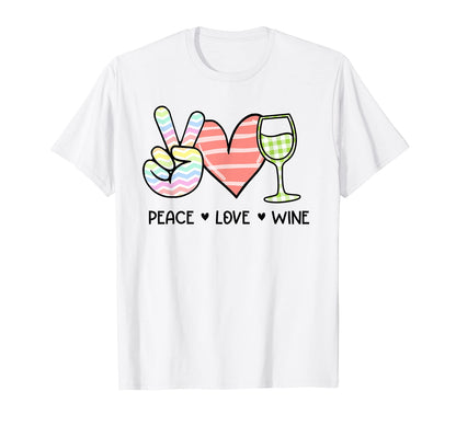 Peace Love Wine Leopard T-Shirt - Streetwear Style Unisex - T-Shirt, Sweatshirt, Hoodie